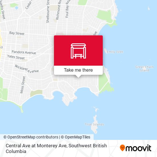 Central Ave at Monterey Ave map