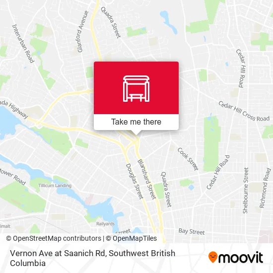 Vernon Ave at Saanich Rd map