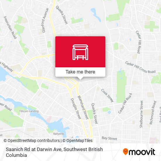 Saanich Rd at Darwin Ave map