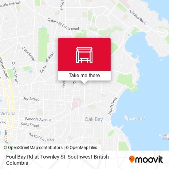 Foul Bay Rd at Townley St plan