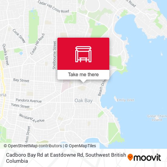 Cadboro Bay Rd at Eastdowne Rd plan