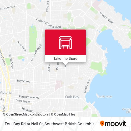 Foul Bay Rd at Neil St plan