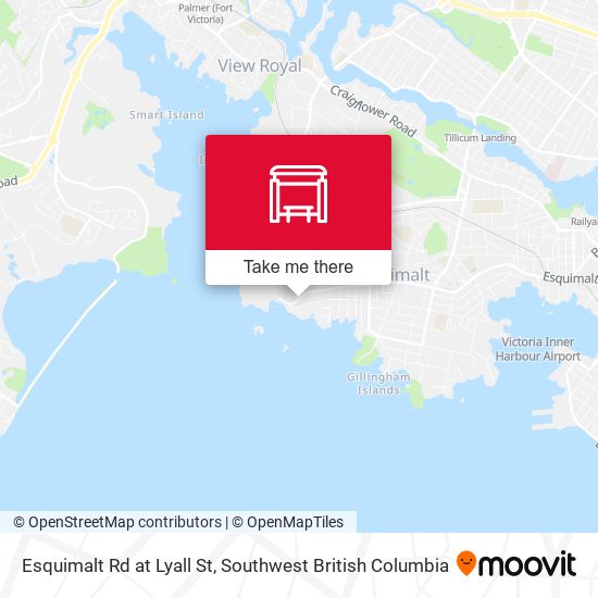 Esquimalt Rd at Lyall St map