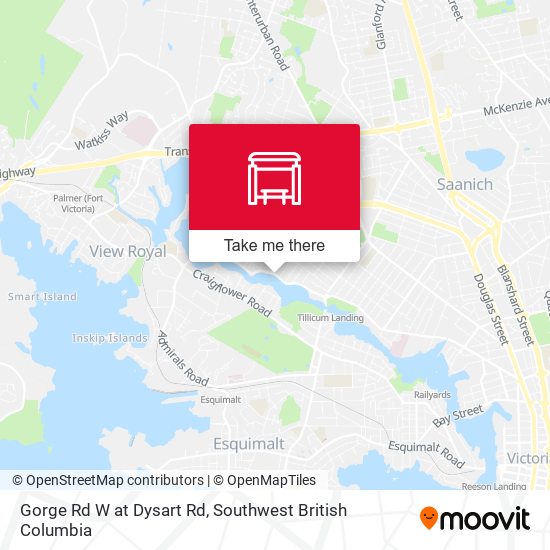 Gorge Rd W at Dysart Rd map