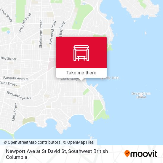Newport Ave at St David St map