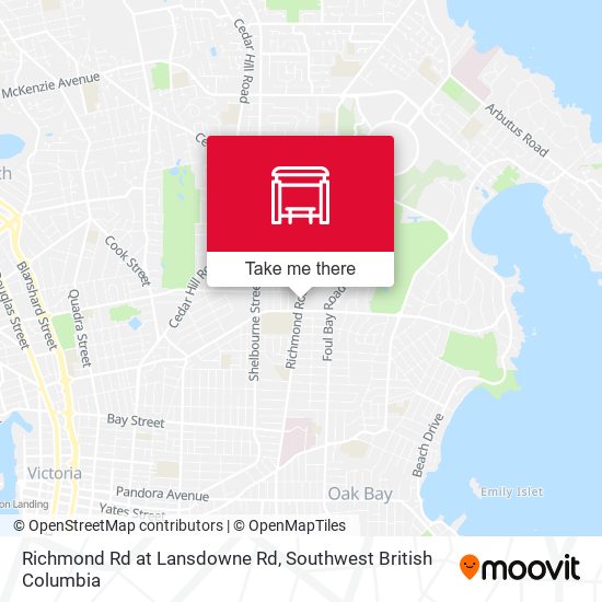 Richmond Rd at Lansdowne Rd map