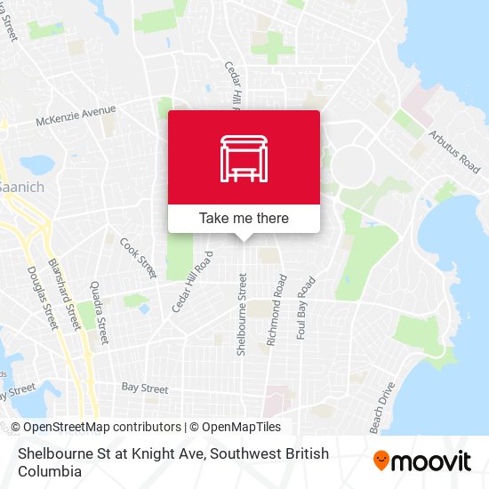 Shelbourne St at Knight Ave map
