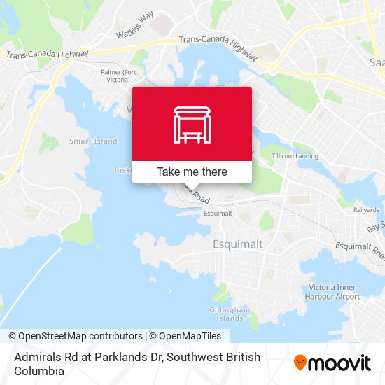 Admirals Rd at Parklands Dr map