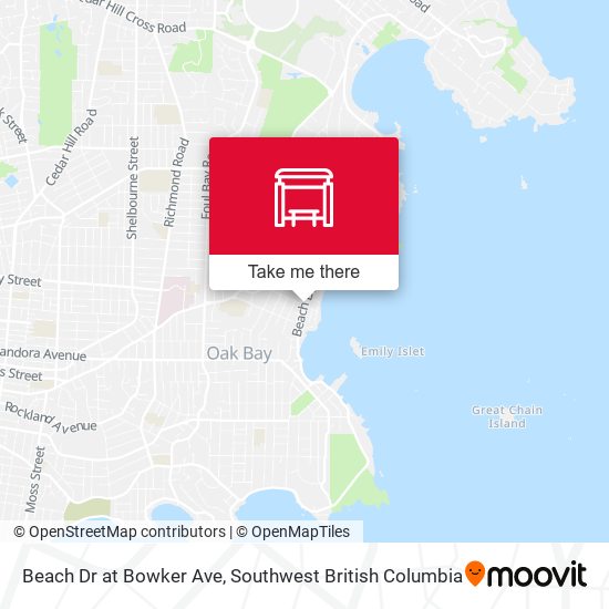 Beach Dr at Bowker Ave map