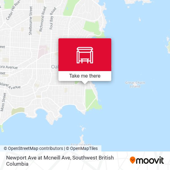 Newport Ave at Mcneill Ave map
