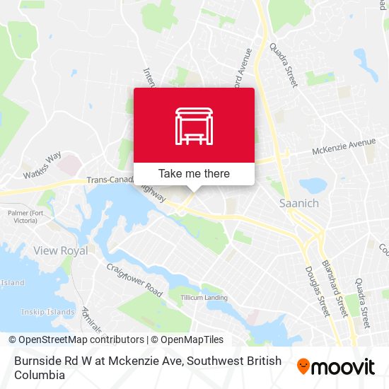 Burnside Rd W at Mckenzie Ave map