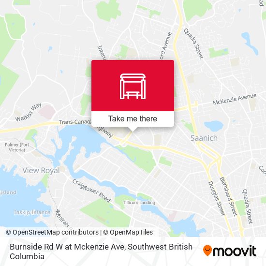Burnside Rd W at Mckenzie Ave plan