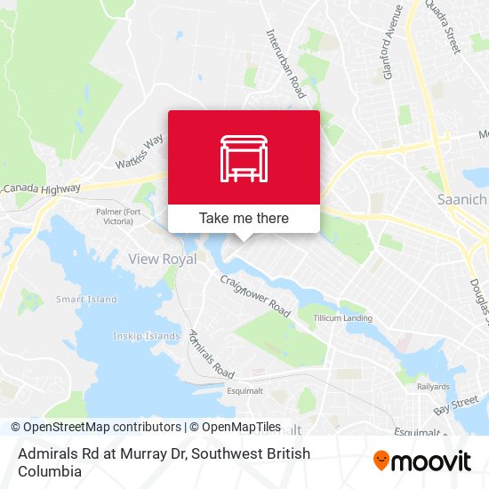 Admirals Rd at Murray Dr map