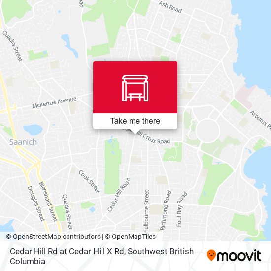 Cedar Hill Rd at Cedar Hill X Rd map