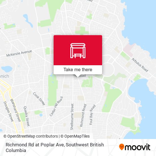 Richmond Rd at Poplar Ave map