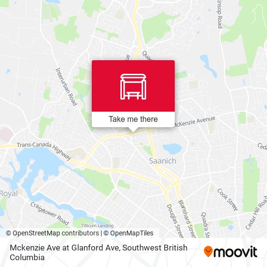 Mckenzie Ave at Glanford Ave map