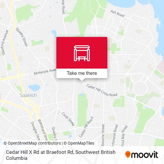 Cedar Hill X Rd at Braefoot Rd map