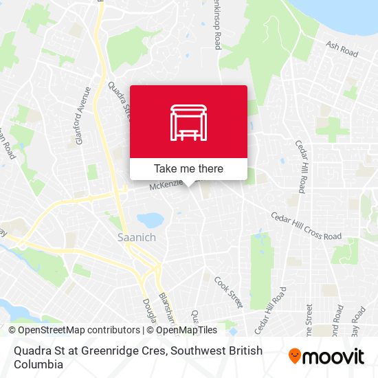 Quadra St at Greenridge Cres plan