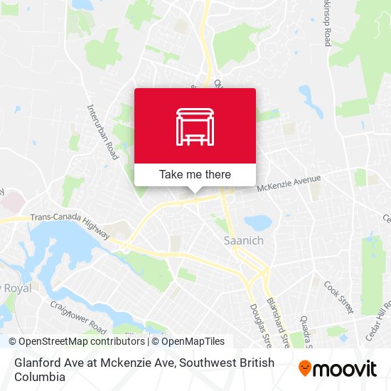 Glanford Ave at Mckenzie Ave map