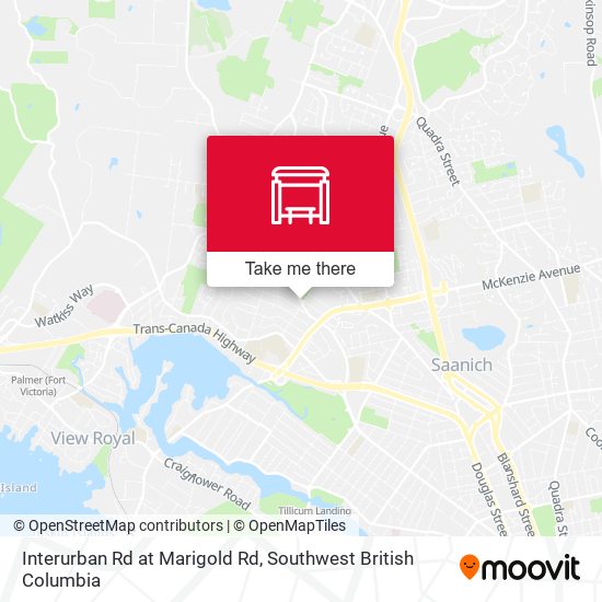 Interurban Rd at Marigold Rd map