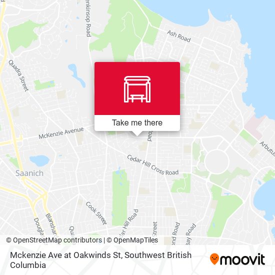 Mckenzie Ave at Oakwinds St map