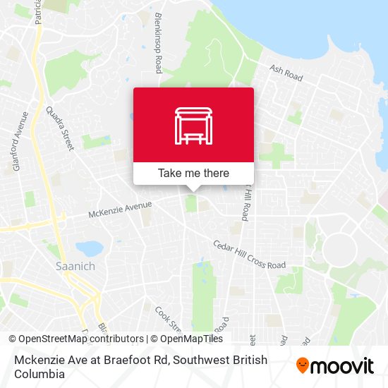 Mckenzie Ave at Braefoot Rd map