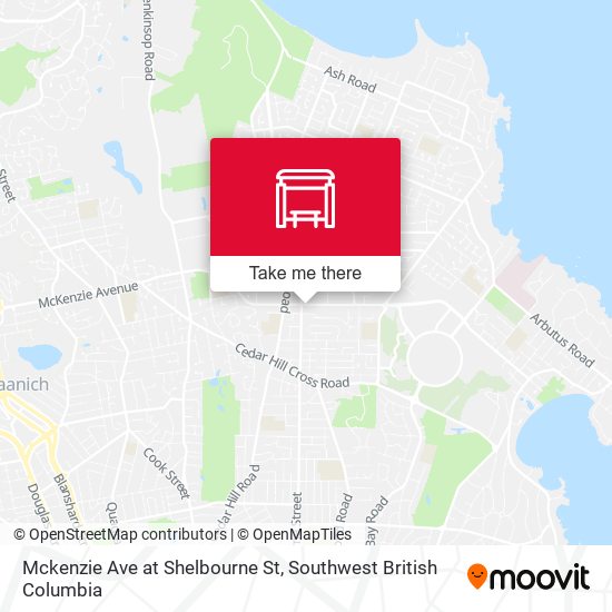 Mckenzie Ave at Shelbourne St map