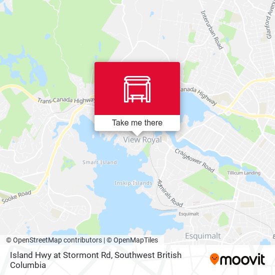 Island Hwy at Stormont Rd map