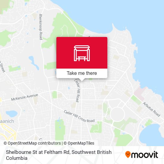 Shelbourne St at Feltham Rd map