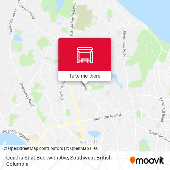 Quadra St at Beckwith Ave plan