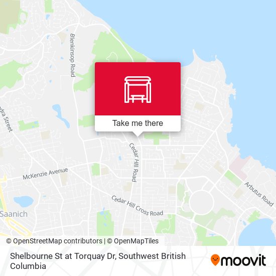 Shelbourne St at Torquay Dr map