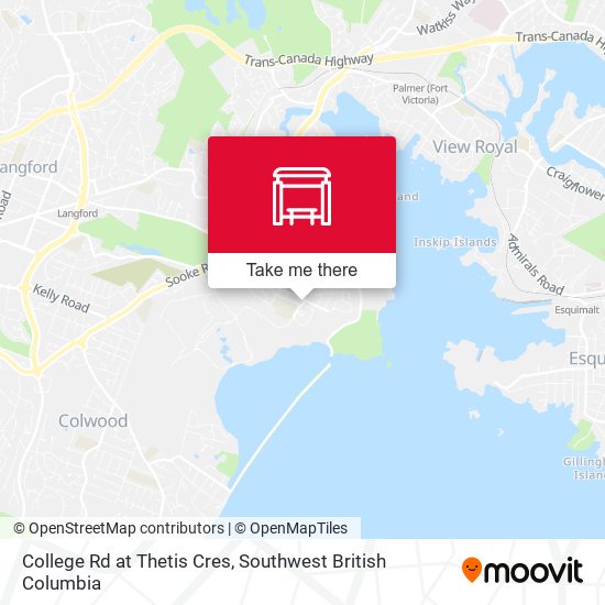 College Rd at Thetis Cres map