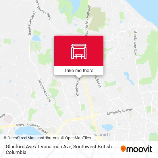 Glanford Ave at Vanalman Ave map