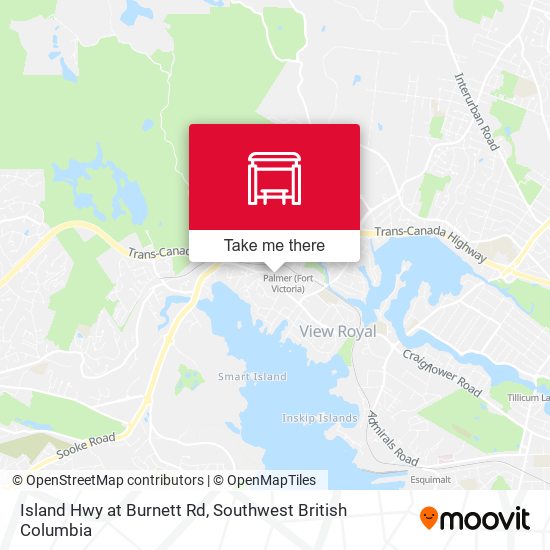Island Hwy at Burnett Rd map