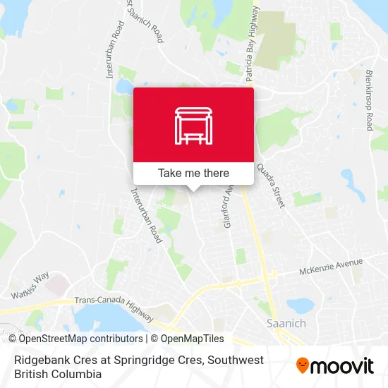 Ridgebank Cres at Springridge Cres map