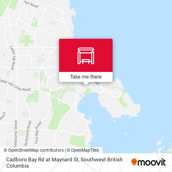 Cadboro Bay Rd at Maynard St map