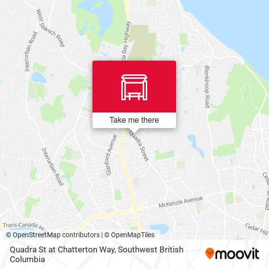 Quadra St at Chatterton Way plan