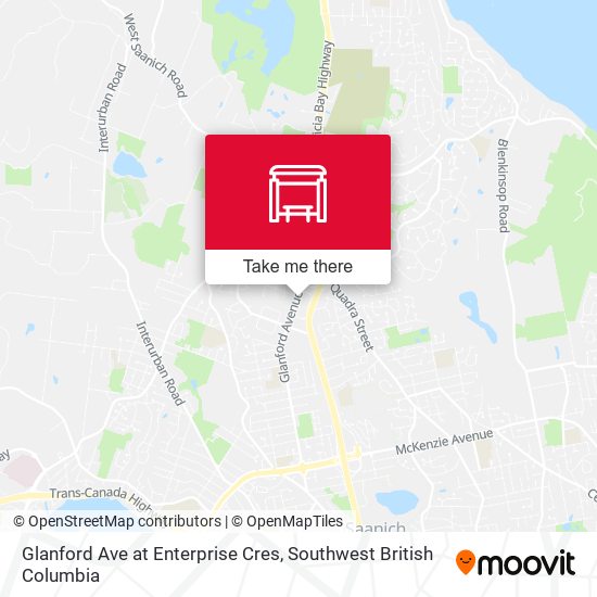 Glanford Ave at Enterprise Cres map