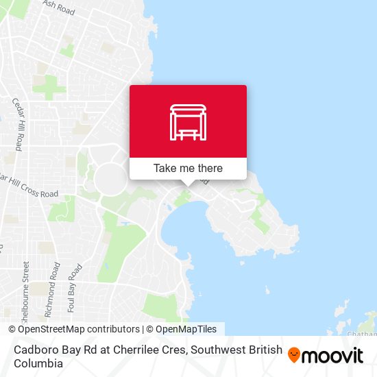 Cadboro Bay Rd at Cherrilee Cres map