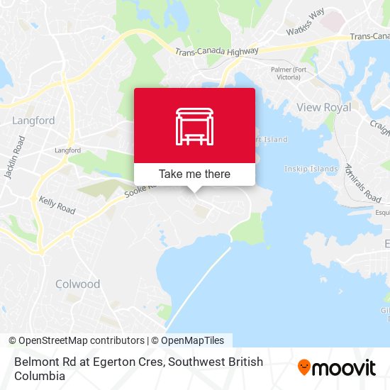 Belmont Rd at Egerton Cres map