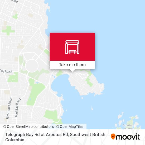 Telegraph Bay Rd at Arbutus Rd map