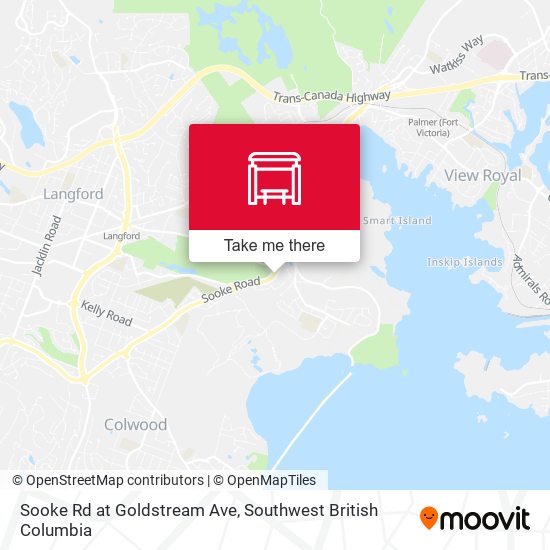 Sooke Rd at Goldstream Ave map