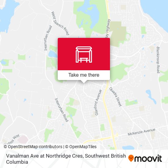 Vanalman Ave at Northridge Cres map