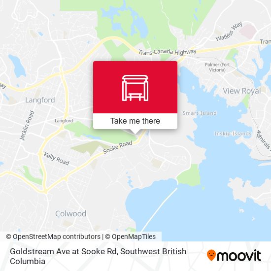 Goldstream Ave at Sooke Rd map