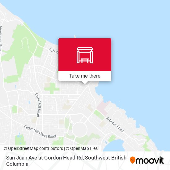 San Juan Ave at Gordon Head Rd map