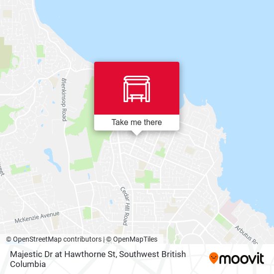 Majestic Dr at Hawthorne St map