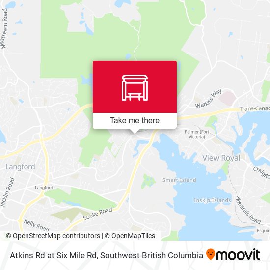 Atkins Rd at Six Mile Rd map