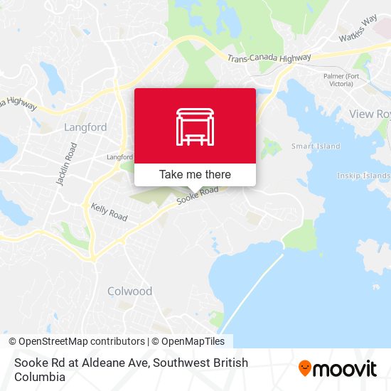 Sooke Rd at Aldeane Ave map