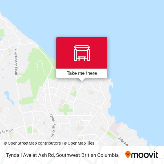 Tyndall Ave at Ash Rd map