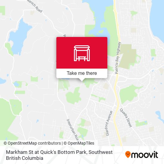 Markham St at Quick's Bottom Park map